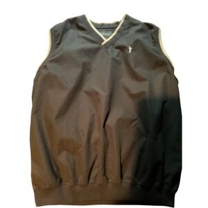 NWT Austin Golf Tour Collection Water Resistant Golf Vest Black Mens Size L V